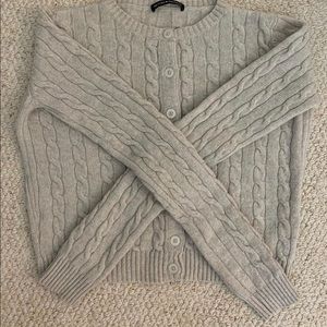 brandy melville grey olsen cardigan